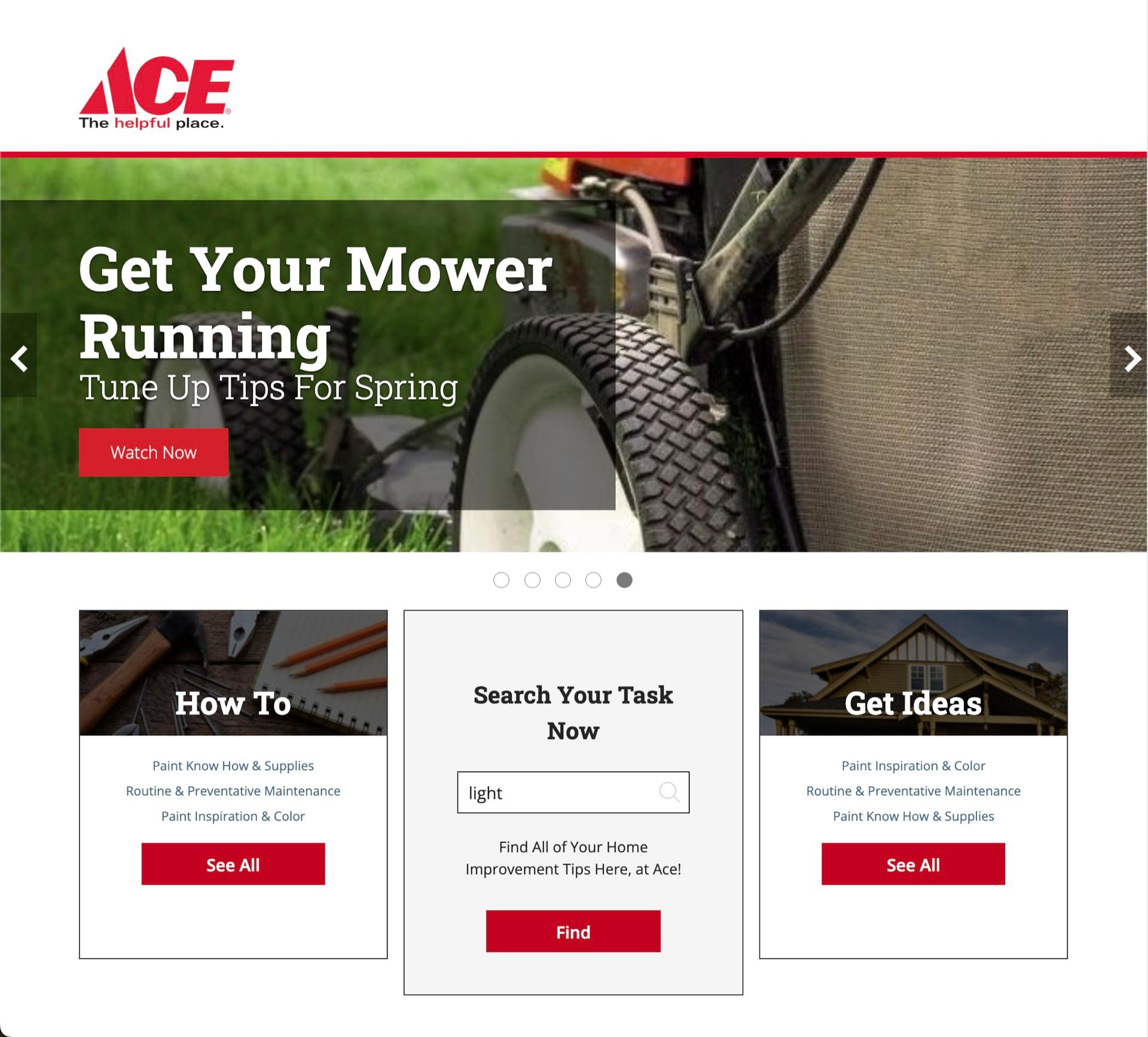 Ace Hardware project screenshot
